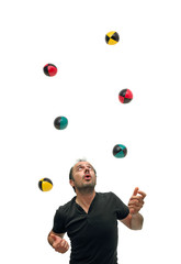 Juggling with six balls