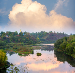 evening on river
