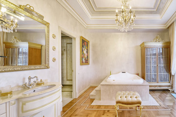 the interior of bathroom