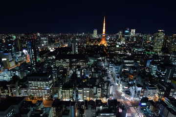 Fototapeta na wymiar 東京夜景,東京ツリー