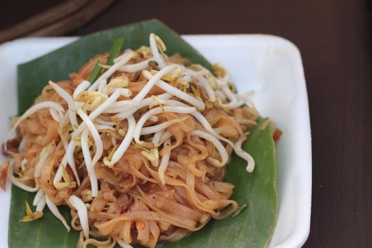 Fried noodles of delicious.