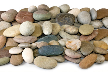 Fototapeta na wymiar image of stones on a white background