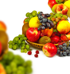 Isolated image of different fruits