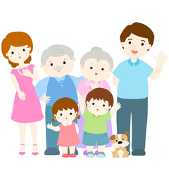 happy family character design vector illustration