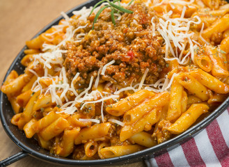 Macarrones con carne de ternera