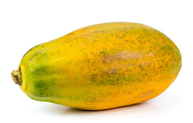 papaya isolated on white background