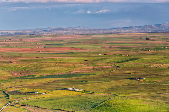 Paisaje con tierras de labor