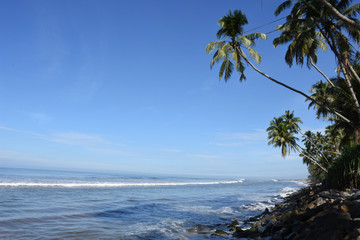 Fototapeta na wymiar Down south Beach Sri Lanka