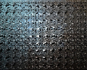 Brushed aluminium metal plate