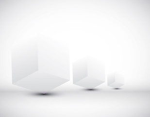 fond cubes blanc