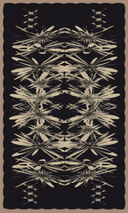 Tarot cards - back design. The pattern of Incas