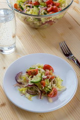rustic vegetable salad