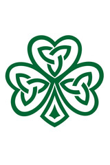 Celtic Shamrock symbol wektor ilustracja na białym tle. - 103195100