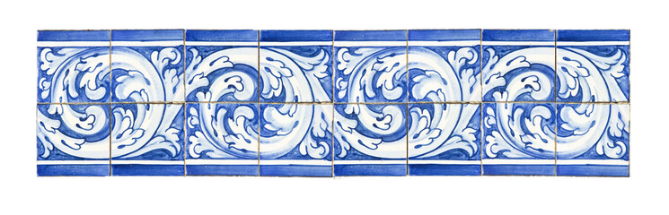 Typical Portuguese decorations with colored ceramic tiles (Europe - Portugal)