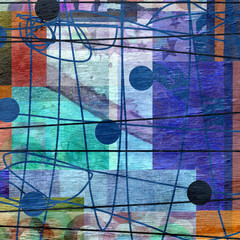 abstract background design on wood grain texture