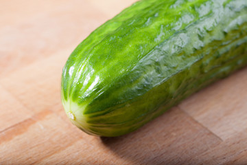 cucumber on a cutting board