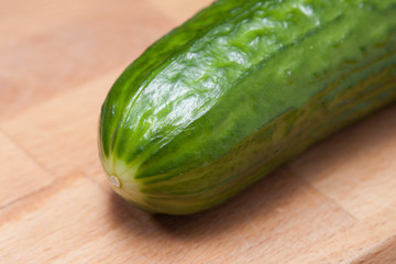 cucumber on a cutting board
