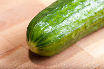 cucumber on a cutting board