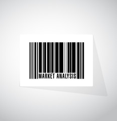 market analysis barcode sign concept