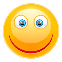 Smiling emoticon with smiling eyes