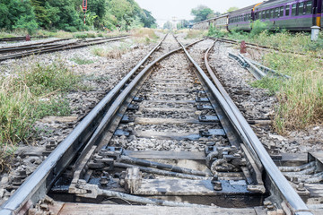 Fototapeta na wymiar The old railway.