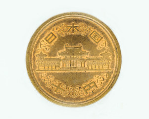 china coin , isolate white background