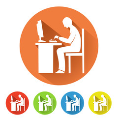 This is an illustration of programmer. EPS 10