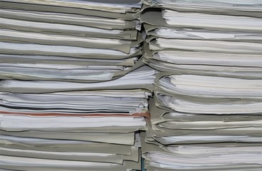 Stack of office papers