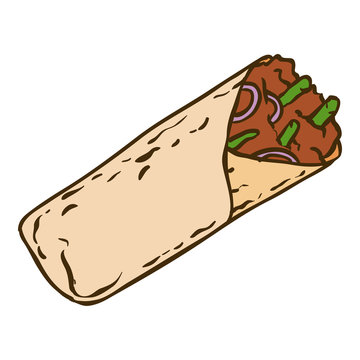 Tasty Mexican Burrito