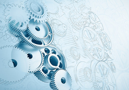 gears drawing background