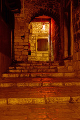 Treppe in Rovinj, Istrien, Kroatien
