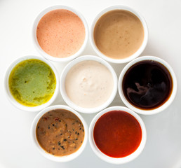 different sauces