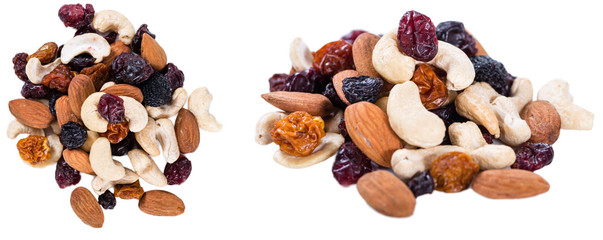 Trail Mix isolated on white