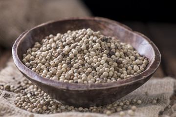 Some white Peppercorns