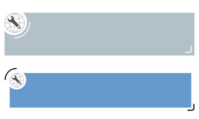 Simple banners for your text and spanner