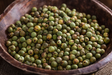 Whole green Peppercorns