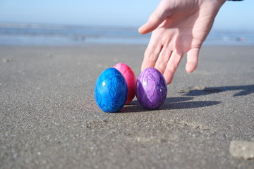 Ostereiersuche am Meer