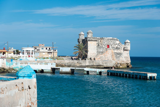 Old spanish fort at the town of Cojimar in Cuba