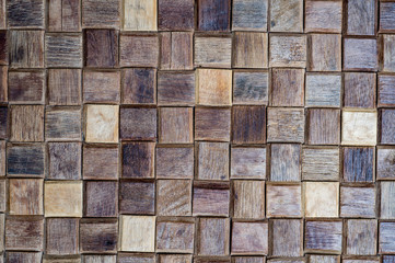 Square brown wood  texture. Background