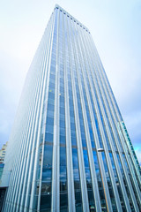 Fototapeta premium Defense, Paris, France, February 9, 2016: sky-scrapers in a Paris district Defense. Because of it's modern .architecture this district is called the Paris Manhattan