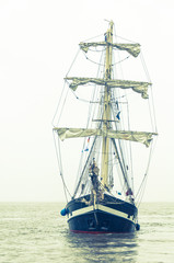 Fototapeta premium Sailing ship at sea