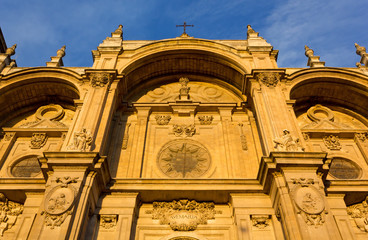 Facade of the Cathedral of Granada, Spain