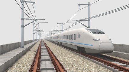 Fototapeta premium 高速鉄道