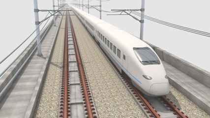 Fototapeta premium 高速鉄道