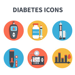 Diabetes icons