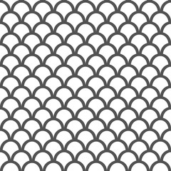 Grey Fish Scale Seamless Pattern