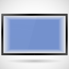 TV, modern flat screen lcd, led, isolated