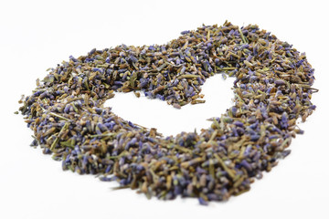 Dried lavender heart