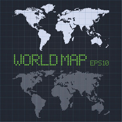 Fototapeta na wymiar World map vector illustration. Eps 10