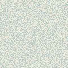 Wavy doodle seamless pattern